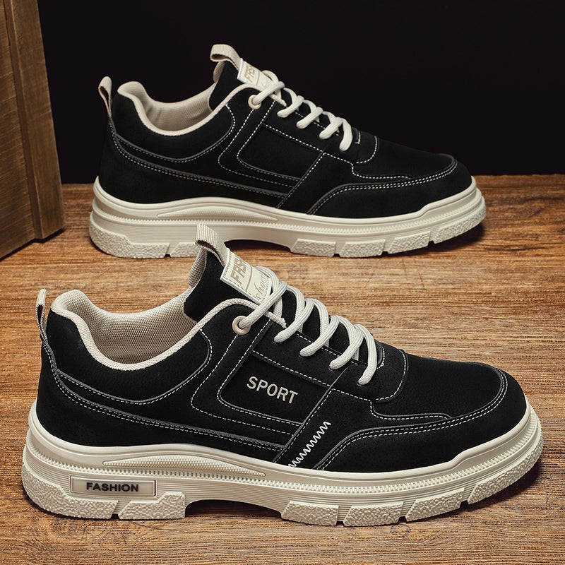 Men'S Shoes Work Casual Sports Board Shoes Thick-Soled Labor Insurance Shoes Low-Top Workwear Martin Trendy Boots - Image 5